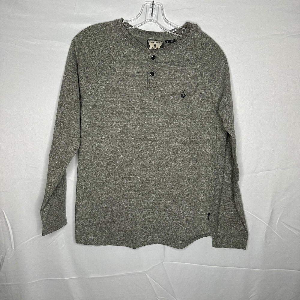Volcom Grey Long Sleeve Henley